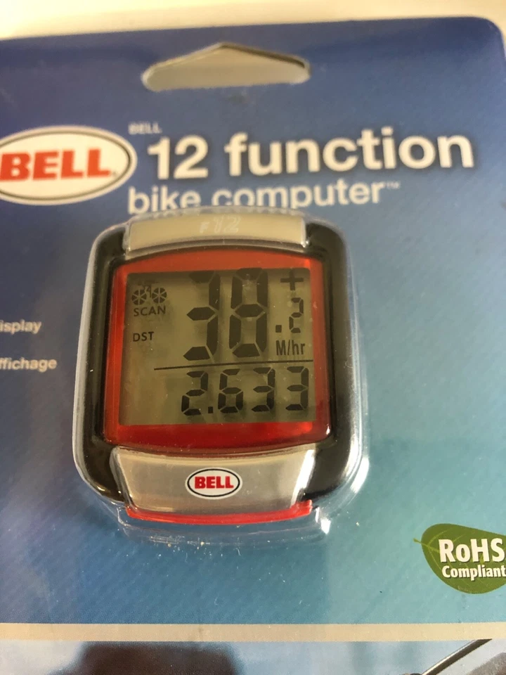Bicycle Bike Computer Odometer Bell 12 Function Large Display Time Speed Distanc - Image 4 of 4