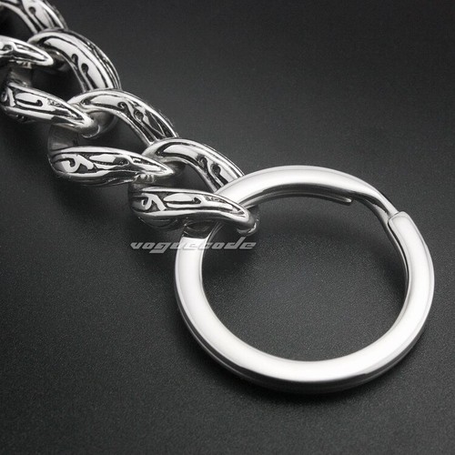Stainless Steel Unique Tribal Tattoo Keychain Punk DIY Accessories 5C016KCC BZ - Picture 6 of 6