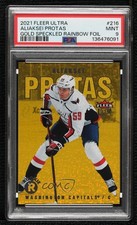 2021-22 Fleer Ultra Rookies Gold Speckled Rainbow Foil Aliaksei Protas PSA 9 ig1