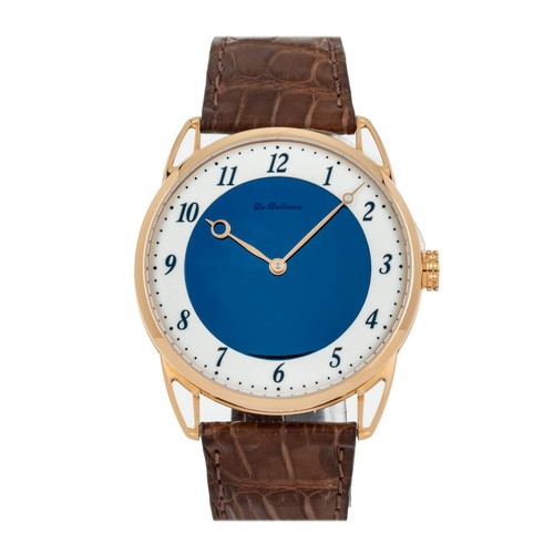 De Bethune DB25 Midnight Blue Auto 44mm Rose Gold Mens Watch DB25XPARV2