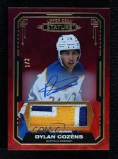 2021 Stature Red Design & Photo Variant Material 1/2 Dylan Cozens #18 Auto 2d8