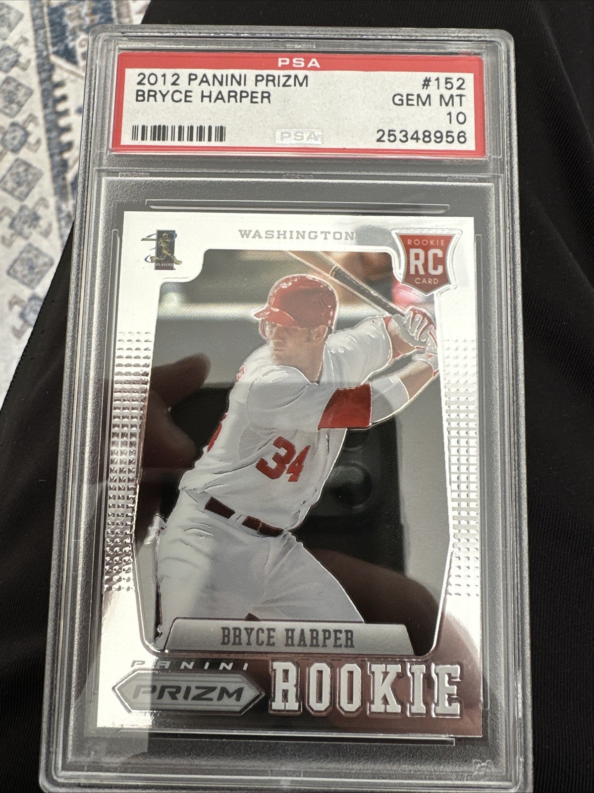 Bryce Harper 2012 Panini Prizm Rookie #152 Nationals Phillies RC PSA 10