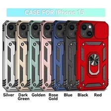 Ring Armor Stand Shockproof Case for iPhone 17 Pro Max 16 15 14 13 12 7 XS SE XR