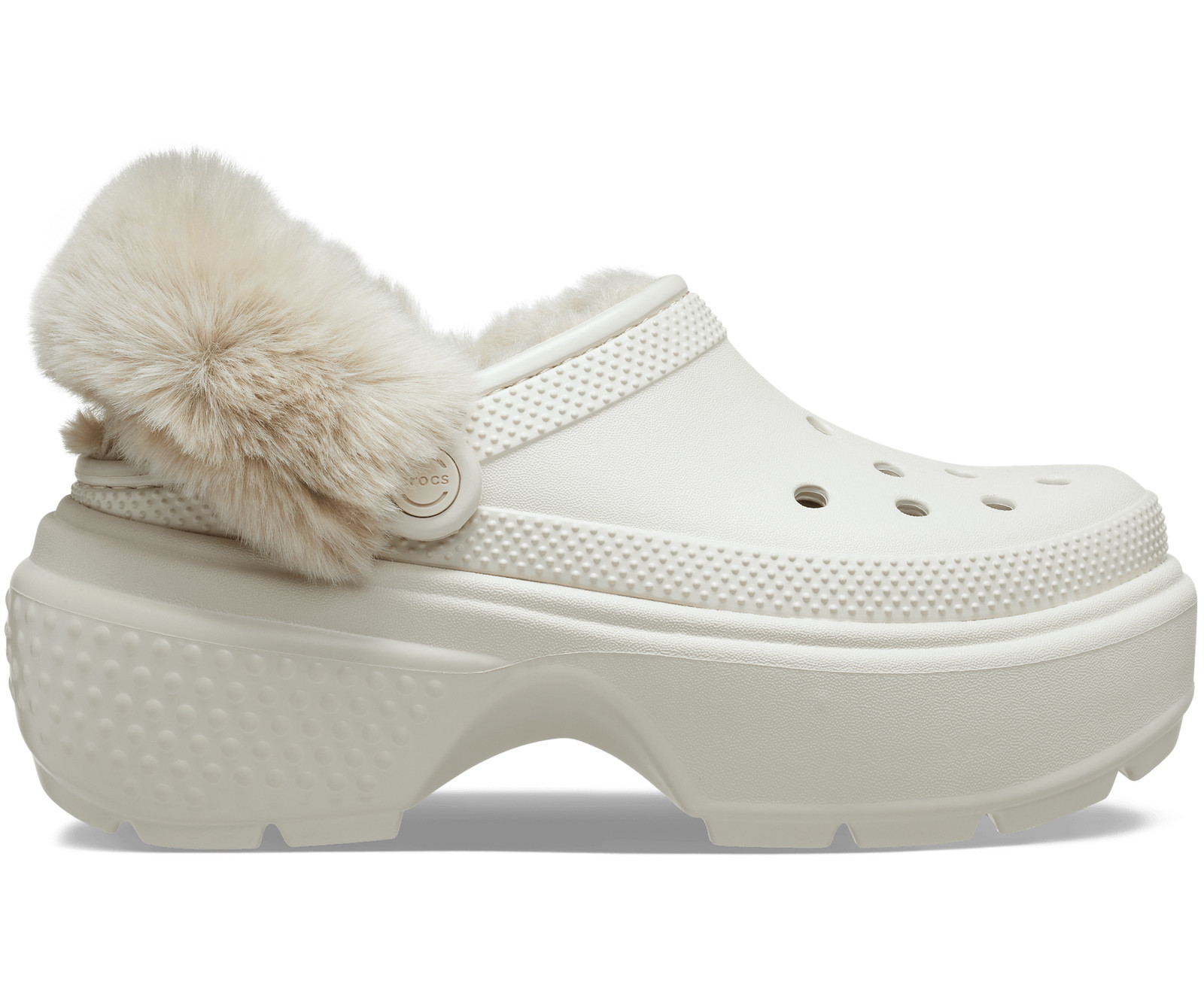 Crocs Unisex Classic Stomp Lined Clog - Stucco