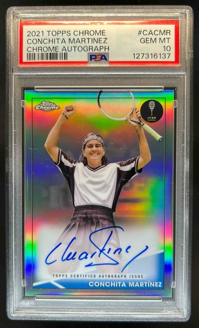 2021 Topps Chrome Conchita Martinez Auto #/50 PSA 10