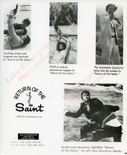 RETURN OF THE SAINT Press Photo Publicity Ad Slick 8X10 Ian Ogilvy malibu shores