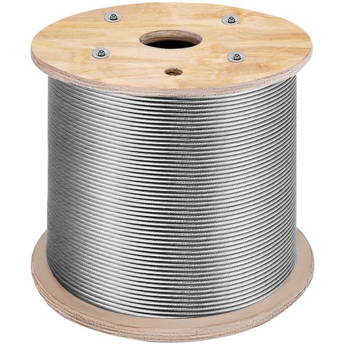 T316 Stainless Steel Cable 1/8" 1x19 Steel Wire Rope Railing Kit 1000FT - Picture 12 of 12