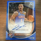 Topps 2025-26 Bowman Chrome Jaylin Williams Auto BCA-JI Thunder Blue Mojo/150