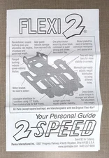 Vintage Parma Flexi 2 Slot Car Owners Manual 4 Pages - Original Owner