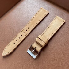 19mm HODINKEE Nubuck Tan Calfskin Leather Watch Strap Band
