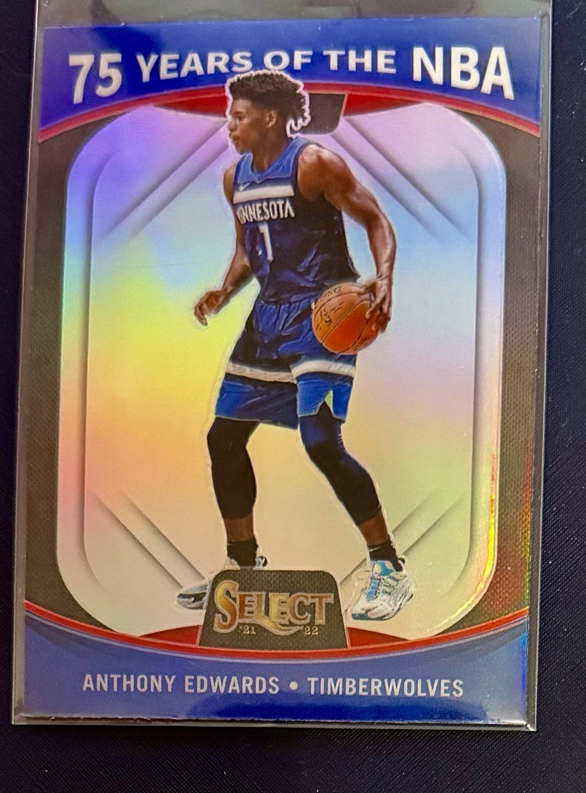 2021-22 Panini Select - 75 Years of the Nba Anthony Edwards #59