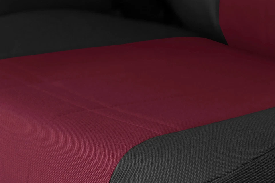 For Pontiac Montana 99-05 Cordura 2nd Row Burgandy & Black Custom Seat Covers — 第 3/3 张图片