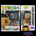 Giannis Antetokounmpo Signed Autograph Funko Pop #45 Bucks P