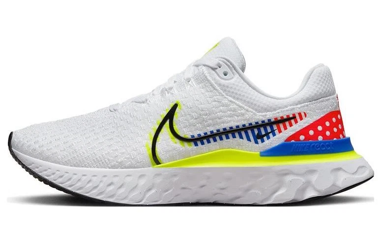 Nike React Infinity Run Flyknit 3 Premium White Racer Blue Volt