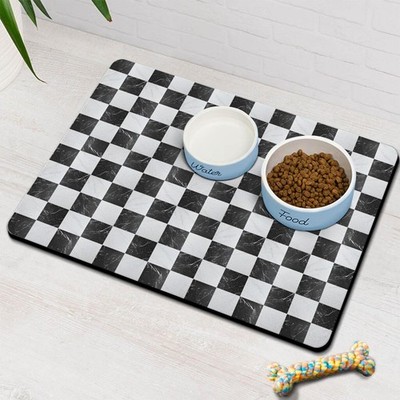 Dog Food & Water Mat, Pet Feeding Mats for Floor Non-Slip, Super Absorbent Ca...