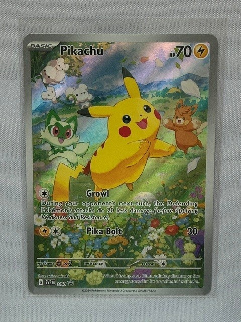 Pokemon Pikachu SVP 088 Scarlet & Violet Black Star Promo Holo Full Art - B