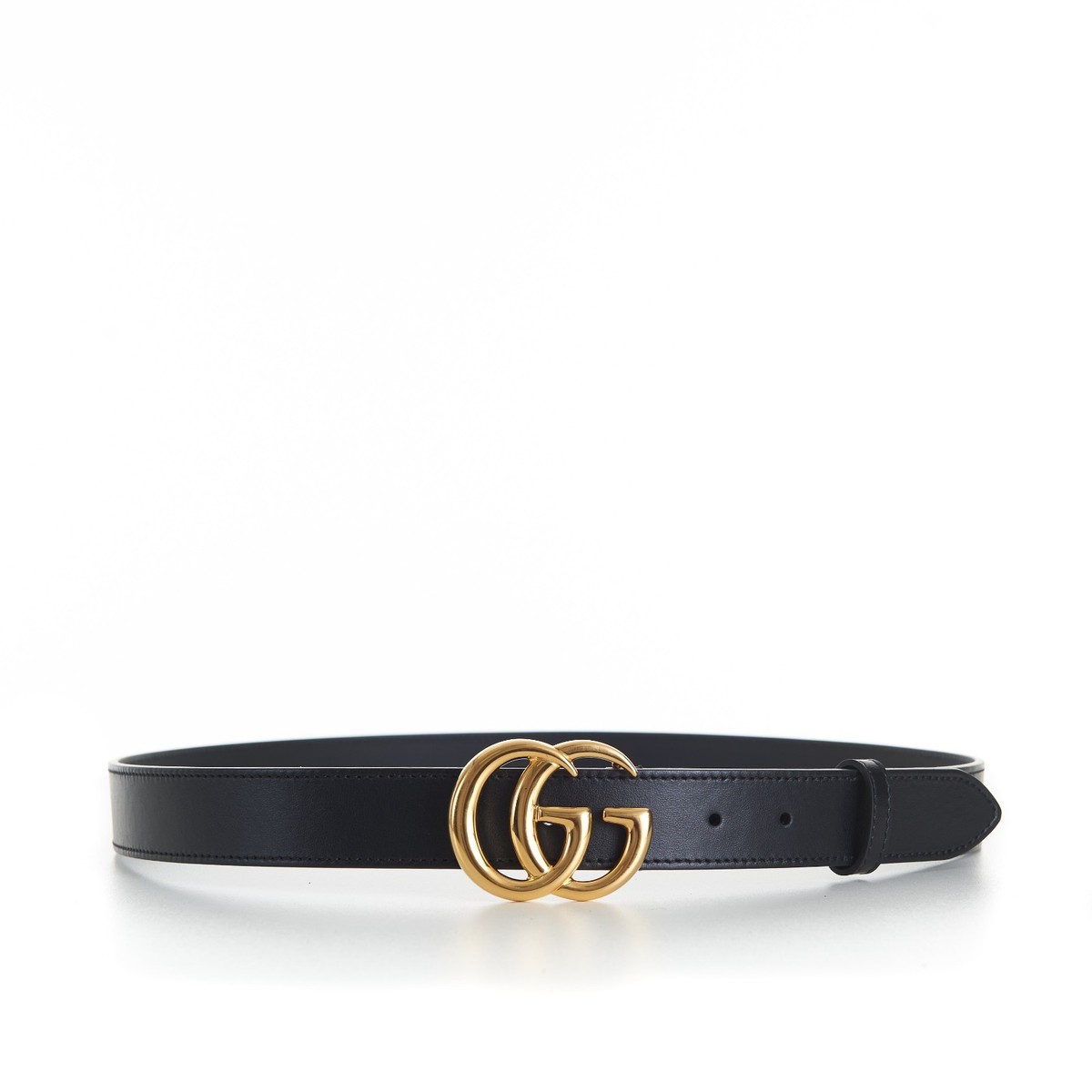 Gucci GG Smooth Leather Buckle Belt - Black GUCCI GG Buckle Leather Belt Black 525040 Size 85/34 main image 3