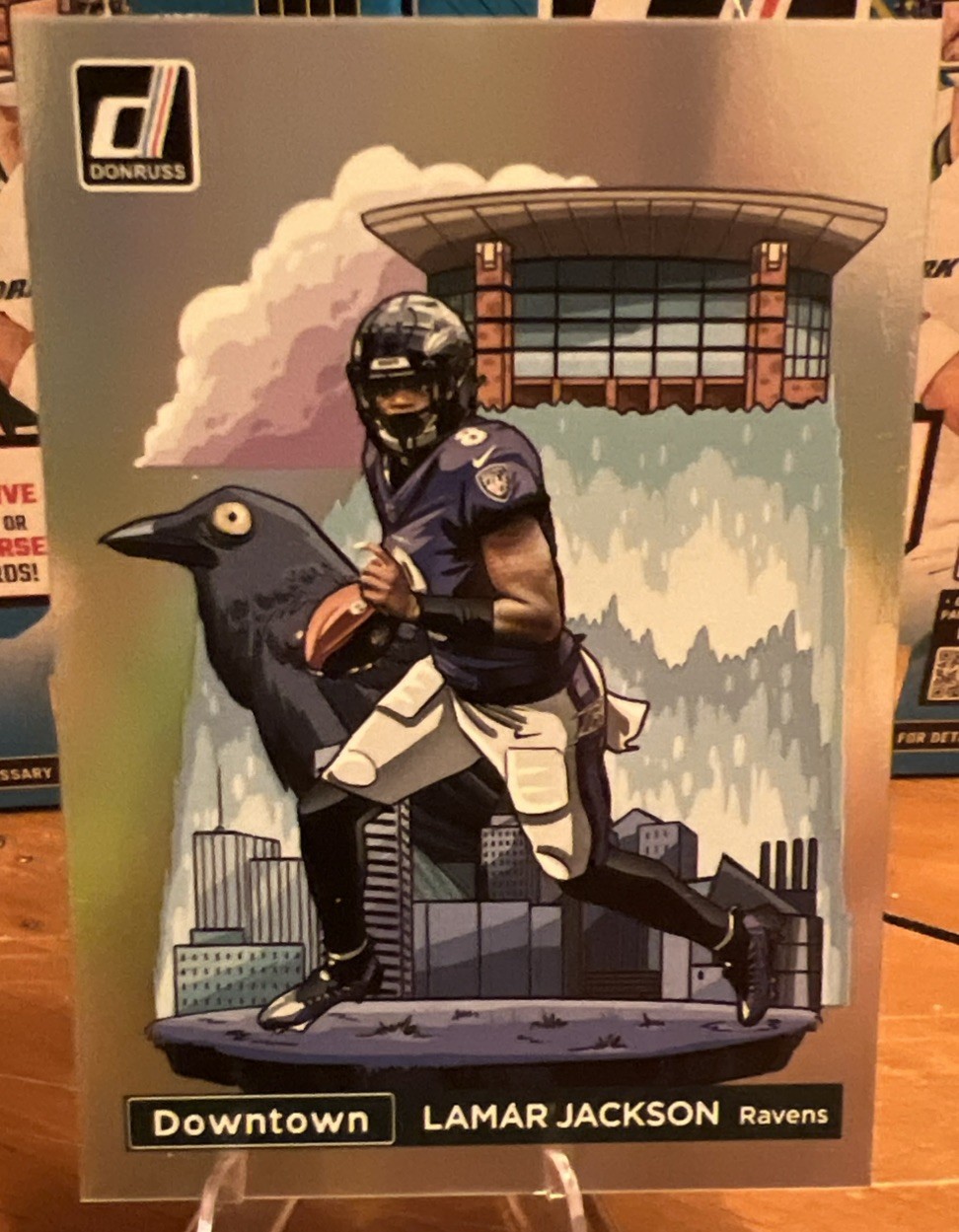 2024 Donruss Optic Lamar Jackson Downtown! SSP #1 Ravens