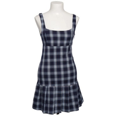 Clockhouse, Kleid, Größe: 34, Blau/Weiß, Elasthan/Polyester/Viskose, Karo #DGC