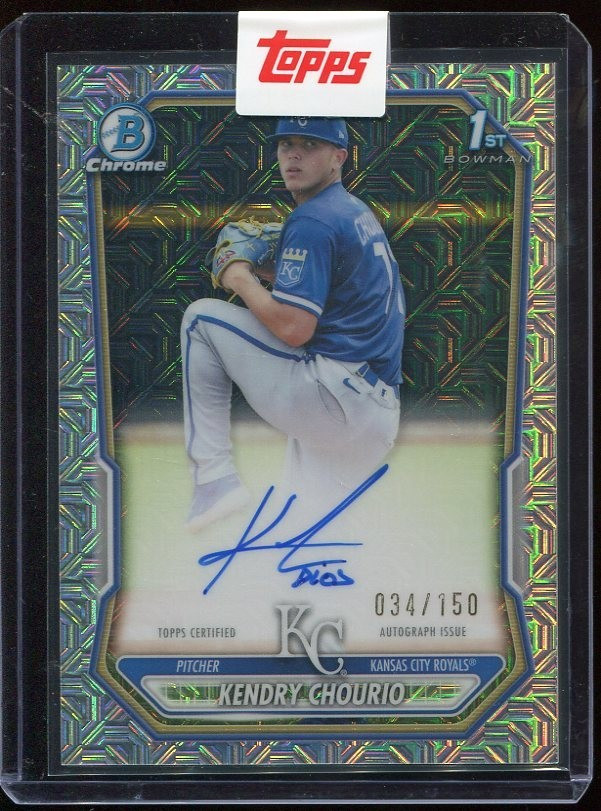 2026 Kendry Chourio 1st Bowman Auto Topps Bowman Chrome Mojo /150 CPA-KC Royals