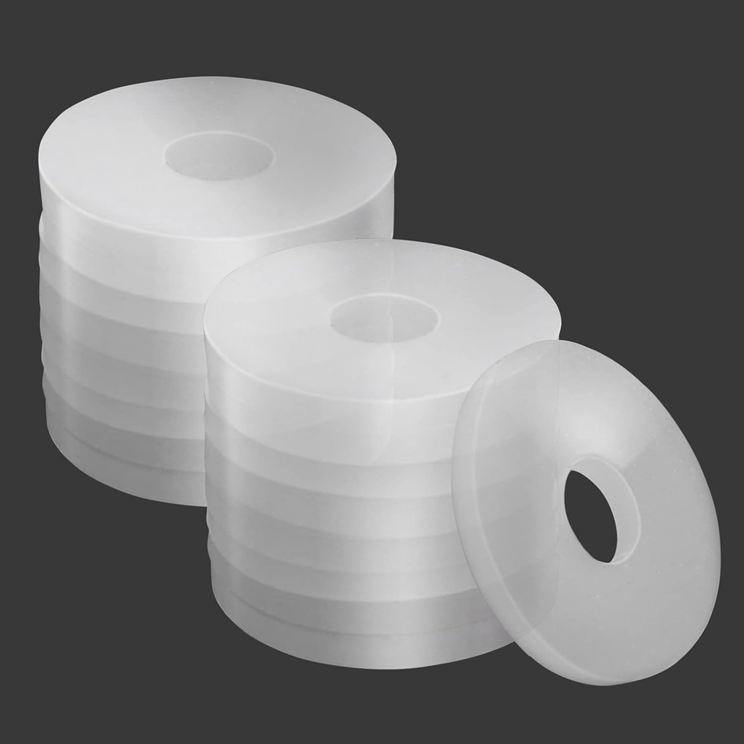 Grevosea 20Pcs Nylon Flat Washer 13/16" OD,3/16" ID Clear Washers... 