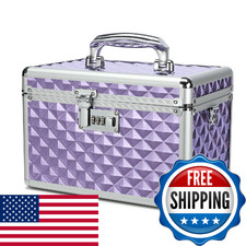 HEWEI WORKS Storage Lock Box with Combination Lock, Lockable Medicine Storage Bo