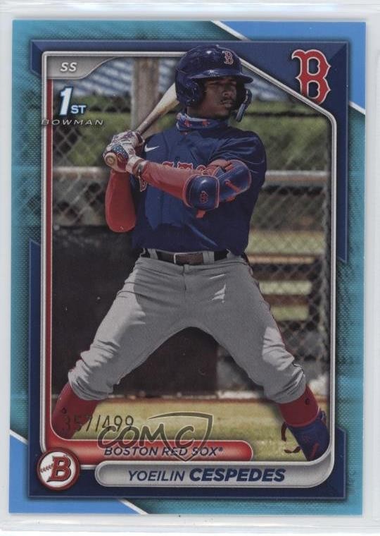 2024 Bowman Prospects Sky Blue Border 357/499 Yoeilin Cespedes #BP-139 11s9
