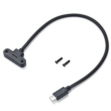 Quality USB Type C Male to Female Panel Mount Cable for Data Power 30cm
