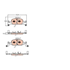 Satz Bremsbeläge Bremsklötze vorne für Audi A4 8WH B9 8W2 8W5 A5 F53 | 244380