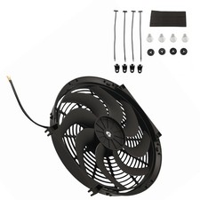 14 Electric Cooling Fan Universal Fit For Radiator Oil Cooler 800cfm 80w Black