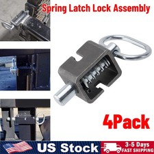Pack of 4 Metal Spring Trailer Gate Door Ramp Loaded Weld-On Spring Latch Lock