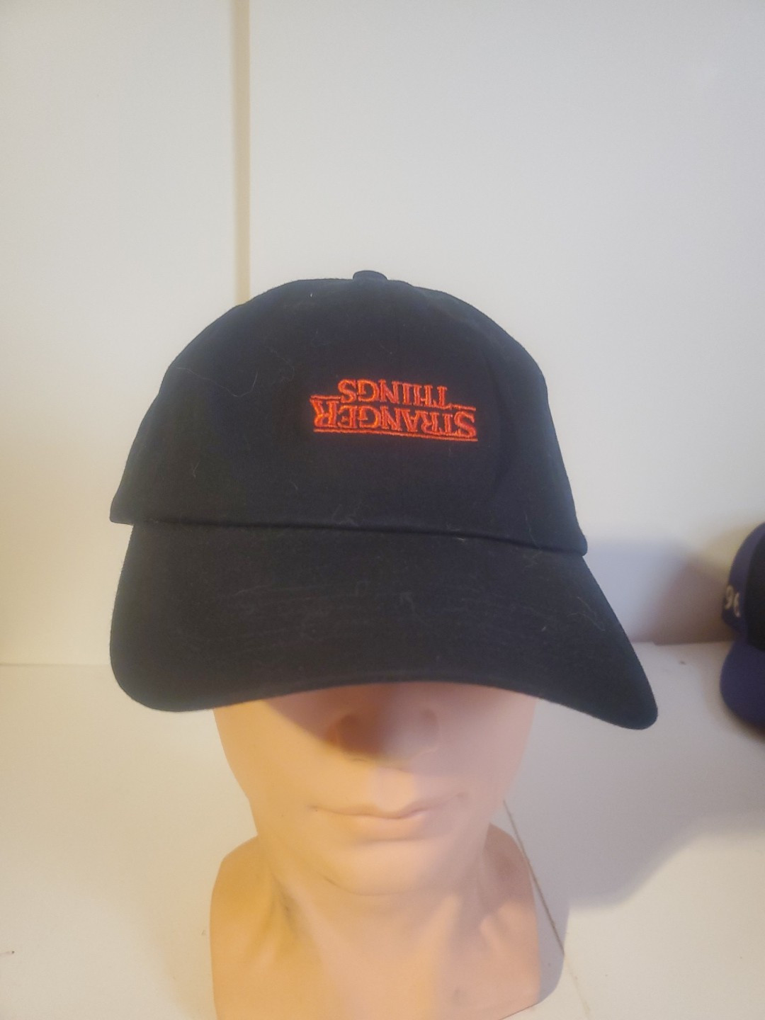 STRANGER THINGS hat black adjustable cap - 100% c… - image 1