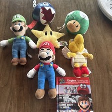 New Nintendo Super Mario Bros 8  Plush LOT OF 6 Good Stuff