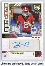 2025 Score #NEN-ZIB Zion Branch Next Era NIL Autographs