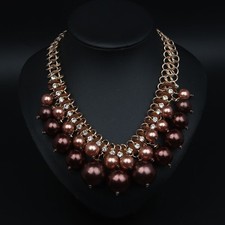Girls Multi-Layered Pearls Necklace Choker Fashion Jewelry Women Christmas Gifts