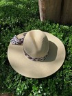 Vince  Camuto Women's Wide Rim Hat Bow Animal Print Classic Coastal Beach Boho — photo 7