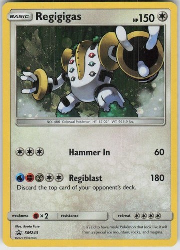 Holo Regigigas - SM243 Promo Sun & Moon Promo Near Mint