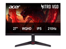 Acer Nitro 27 inch WQHD 2K 1440P 210Hz IPS with AMD FreeSync Premium 0.5ms