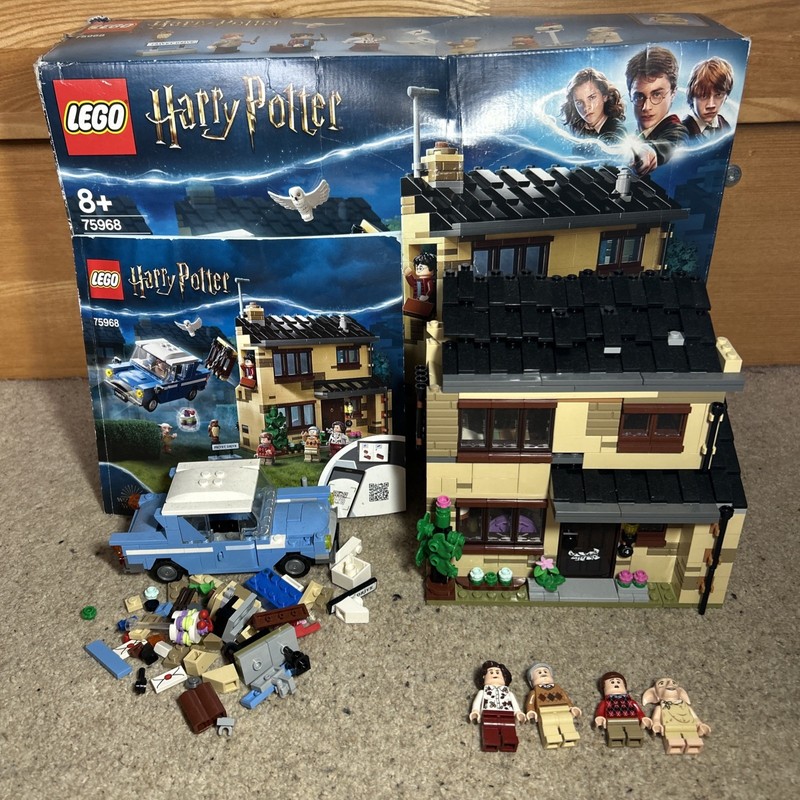 LEGO Harry Potter 75968 4 Privet Drive incomplete Set With Box And Instructions