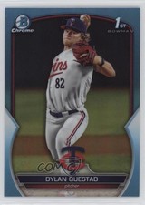 2023 Bowman Draft Chrome Sky Blue Refractor Dylan Questad #BDC-25 3c2