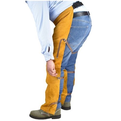 Fire Resistant-Chaps Adjustable Welding-Chaps Adjustable Buttons Cut Resistant