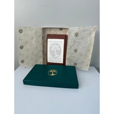 Levenger Pocket Briefcase Brown Leather Slim Card Holder Organizer