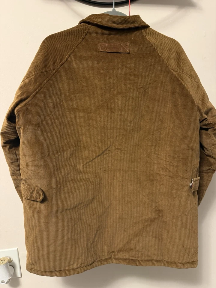 New NWT Mens Robert Graham Corduroy Brown Ranch Jacket Coat Size Large - Image 2 of 4