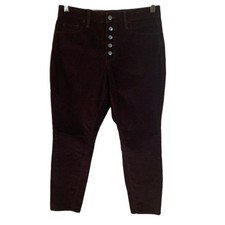 Universal Thread corduroy pants. Size 8. Brown/dark maroon. Button fly.