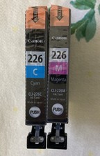 Canon CLI-226M Magenta  CLI-226C Cyan Ink Cartridges Sealed NEW Lot Of 2