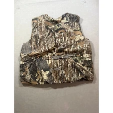 Mossy Oak Camo Vest Men's XL 2XL Hunting Fishing Outdoor Pockets Buckle Closure