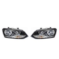 Hella Scheinwerfer Set Links Rechts FüR VW Polo 6R 6C 6R_ 60_ 61_ Halogen