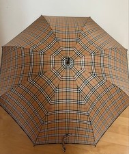 Burberry Nova Check Long Umbrella Wood Handle Used