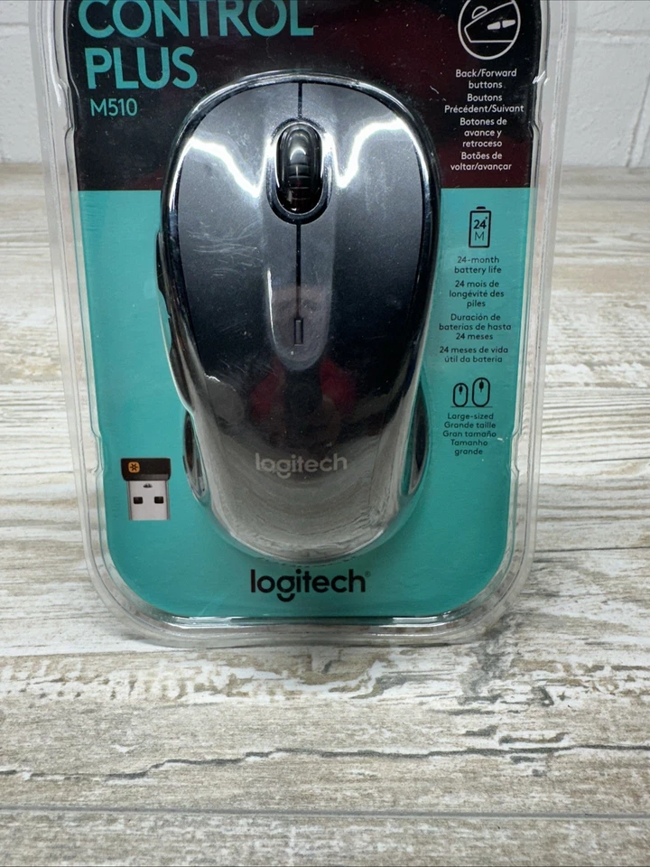 Logitech M510 Mouse Black Wireless Laser 910-001822 - Image 4 of 4