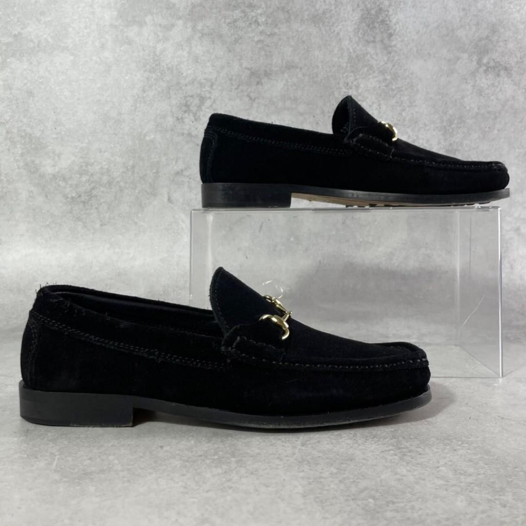 GUCCI Women's Loafers Horsebit Suede Black EU34.5/US4.5 120224c thumbnail 7